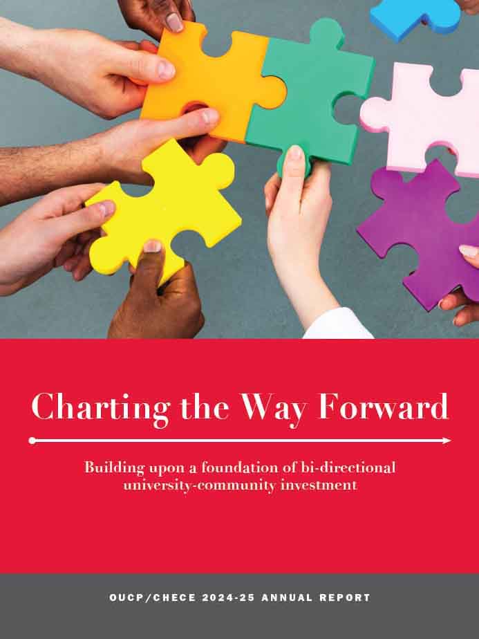 OUCP/CHECE Annual Report 2024-25 cover graphic
